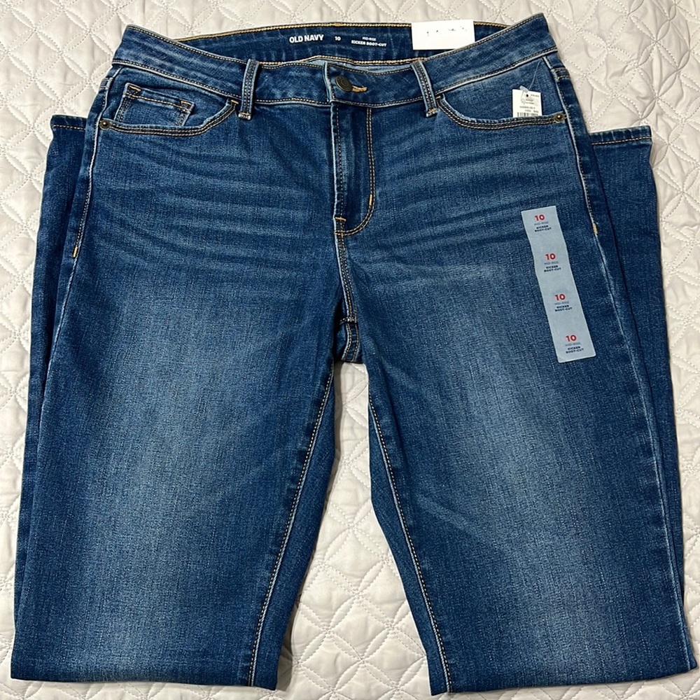 Old Navy mid-rise kicker boot-cut jeans